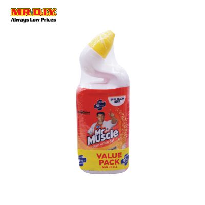 MR MUSCLE Toilet Bowl Cleaner Citrus (2 X 500ml) 