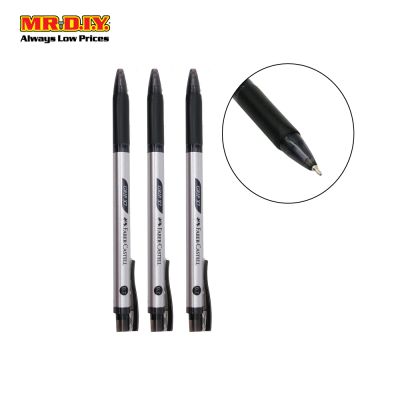 FABER-CASTELL Black Colour Grip X7 Ball Pen 0.7mm (3pcs)