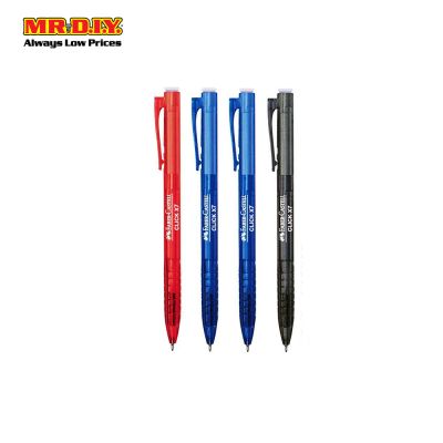 FABER CASTELL Click X7 Ballpoint Pen - Mix 0.7mm (4pcs)