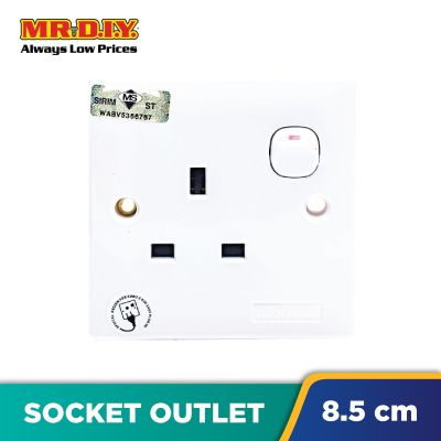 (MR.DIY) 1-Gang SP Switched Socket Outlet