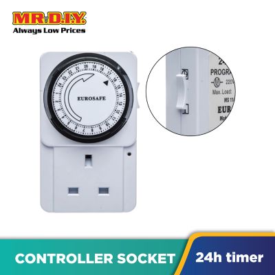 EUROSAFE 24 Hours Programmer Timer Power Controller Socket