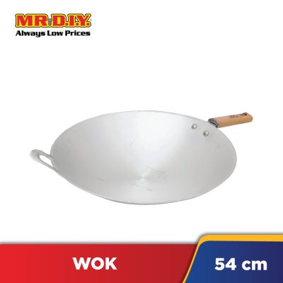 Wok with Wooden Handle (54cm)
