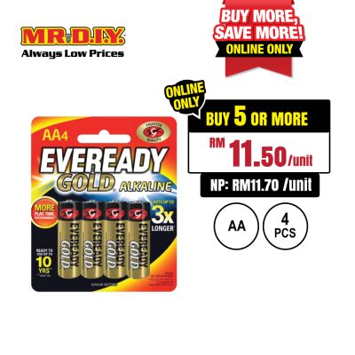EVEREADY Gold Alkaline Battery AA (4pcs)