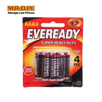 Eveready Super Heavy Duty AAA Batteries (Pack) 8pcs