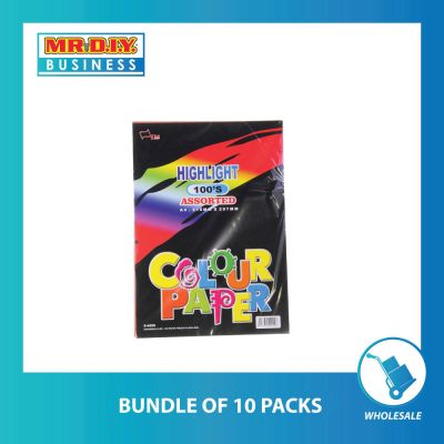 UNI PAPER A4 Highlight Assorted Colour Paper 80gsm S-4200 (100&#039;s)