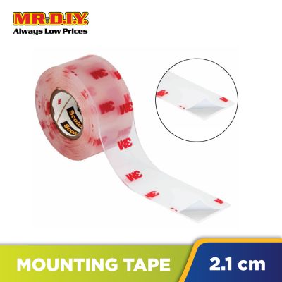 SCOTCH Clear Permanent Mounting Tape (2.1cm x 2m)