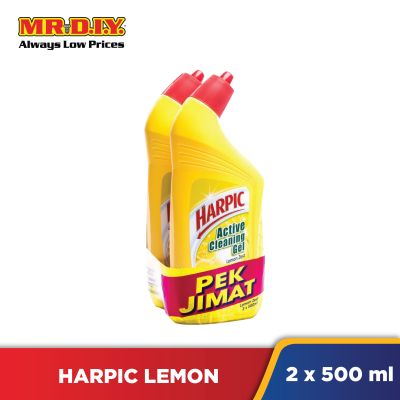HARPIC Lemon Zest Active Cleaning Gel (2 x 500ml)