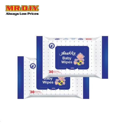 ANAKKU Baby Wipes Wet Tissue (2pcs x 30&#039;s)