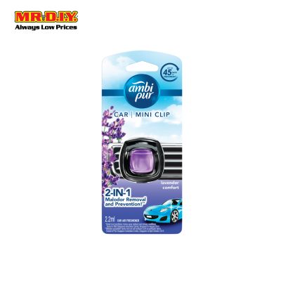 Ambi Pur Car Mini Clip Lavender Comfort Car Air Freshener 2.2 ml
