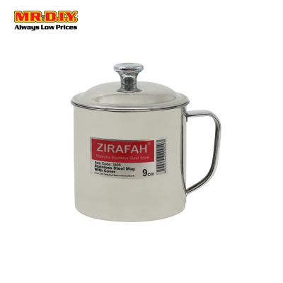 ZIRAFAH Stainless Steel Mug With Cover (9cm)