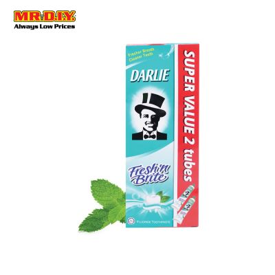 DARLIE Twin Pack Fresh &#039;N Brite Sweet Mint Fluoride Toothpaste (2 x 140g)