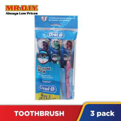 ORAL-B Complete Easy Clean Black Toothbrush 3 PCS