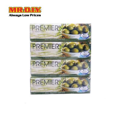 Premier Fruit Facial Tissue 1 Ply 4X90S