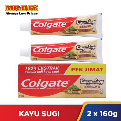 COLGATE Anticavity Toothpaste-KAYU SUGI BASE 160GM Twin Pack
