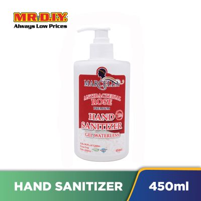MARCELLA Anti Bacterial Rose Premium Hand Sanitizer Gel Waterless 450ml