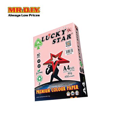 LUCKY STAR Rose Paper A4 80gsm (450 Sheets)