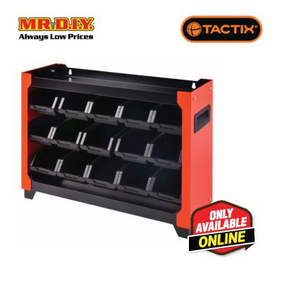 TACTIX Storage Bin Cabinet (15 pieces)