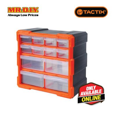 TACTIX 12-Drawers Storage Bin
