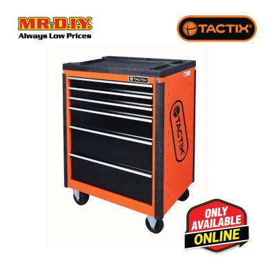 TACTIX 6- Drawers Wide Roll Away Cabinet
