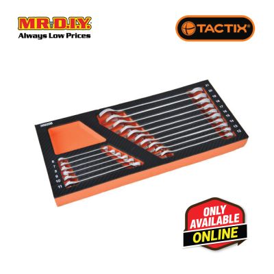 TACTIX Combination Wrench In Tray (16 pieces)