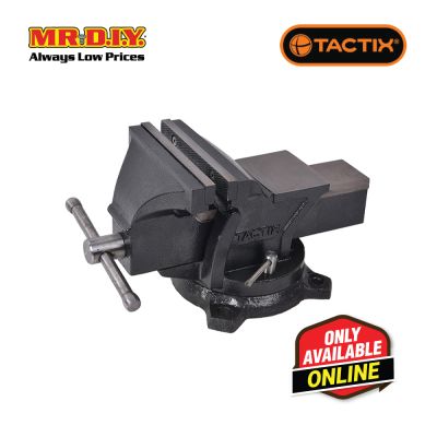 TACTIX Bench Vise With Swivel Base (6 Inch)