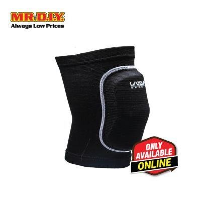 LIVEUP Sports Knee Support With Foam Pad L/XL - Black LS5706