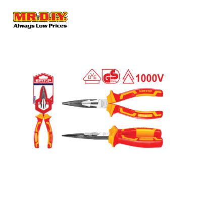 [PRE-ORDER] EMTOP Insulated long nose pliers 8" - EPLRL0831