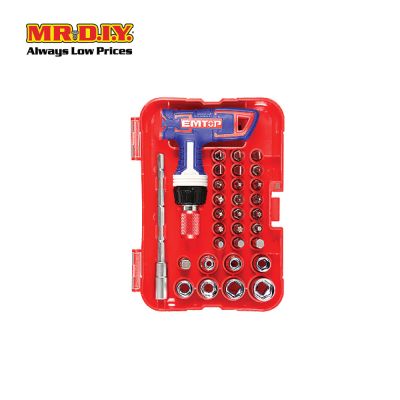 [PRE-ORDER] EMTOP 31 Pcs T-Handle Wrench Screwdriver Set EBST03102
