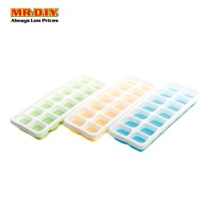 (MR.DIY) Plastic Ice Cube Tray Container with Lid (1pc)