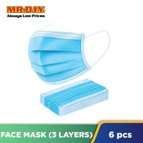 3-Ply Disposable Earloop Face Mask PPSB(6pcs)