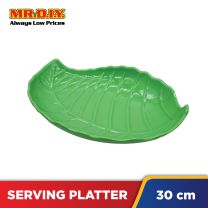 (MR.DIY) 12 inch Plastic Green Banana Leaf Plate