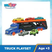 Container Truck with 6pcs Cars