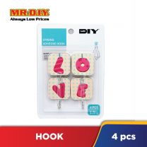 (MR.DIY) Strong Adhesive Hook (4 pieces)