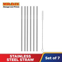 (MR.DIY) Stainless Steel Straw Set (6 pieces)