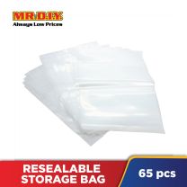(MR.DIY) Resealable Storage Bag (65 pieces)(16.5x15cm)