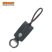 INKAX Leather Key Chain Micro USB Data Cable