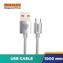 INKAX 2.1A USB Cable Alloy Braided Wire (1000mm)