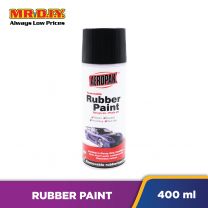 AEROPAK Rubber Paint Matt Black (400ml)