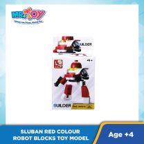 SLUBAN Red Colour Robot Blocks Toy Model