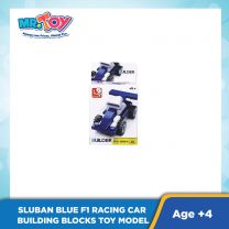 SLUBAN Blue F1 Racing Car Building Blocks Toy Model