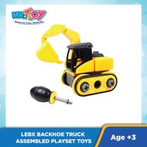 LEBX Backhoe Truck Assembled Playset Toys