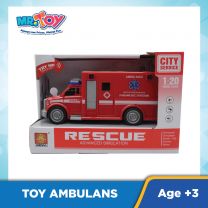 Rescue Ambulance Model Scale with Light & Sound