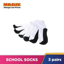 (MR.DIY) Classic School Socks 3 Pairs