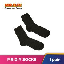 (MR.DIY) Student Socks Black (19-20cm)