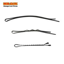 (MR.DIY) Multi-size Metal Pin Hair Clip Black (70pcs)