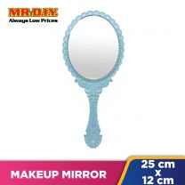 (MR.DIY) Make Up Hand Mirror Round Shape (25.5x11.5cm)