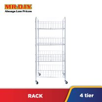 (MR.DIY) 4 Tier Wire Storage Cart