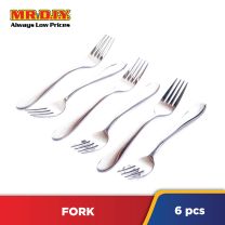 (MR.DIY) Stainless-Steel Table Fork (6pcs)