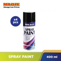 (MR.DIY) Spray Paint Black No.30  (4 x400ml)