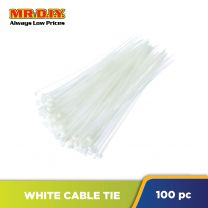 (MR.DIY) Cable Tie White (100pcs x 30cm)